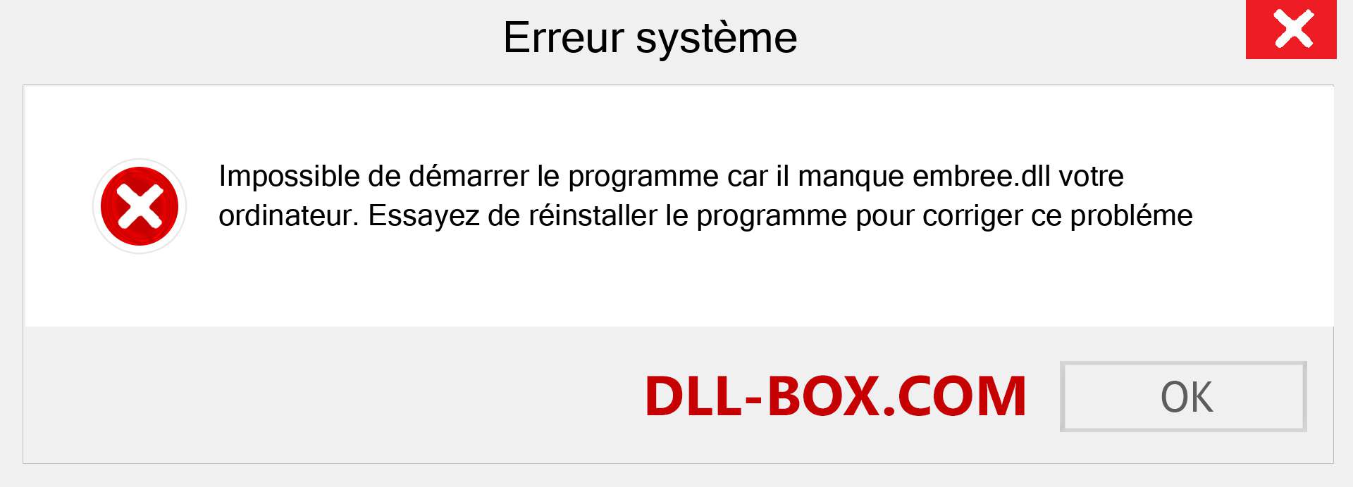 Le fichier embree.dll est manquant ?. Télécharger pour Windows 7, 8, 10 - Correction de l'erreur manquante embree dll sur Windows, photos, images